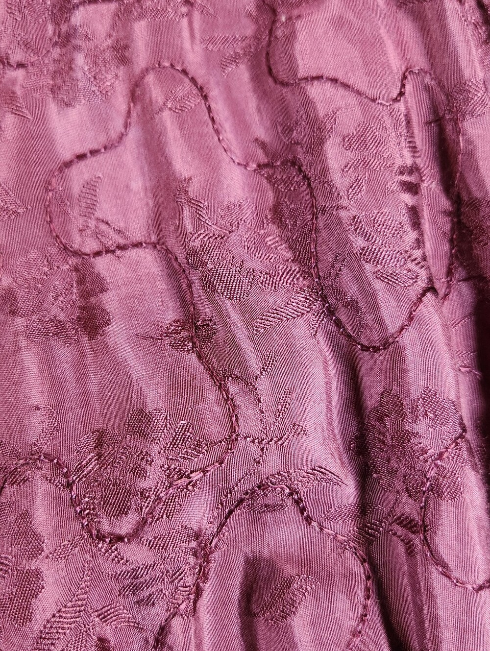 Coldwater Creek Boho Whimsical Fairy Tiered Skirt - Burgundy Medium - Picture 8 of 9